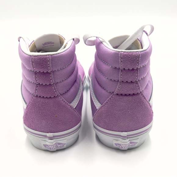 VANS Sk8-Hi Canvas & Suede Lupine & True White Womens 8, Junior 6.5 Sneakers - Picture 5 of 9